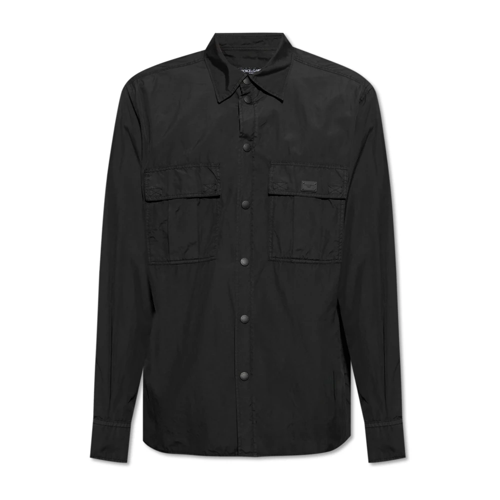 Dolce & Gabbana Hombre Negro - Camisa Con Bolsillos - Shirts - L