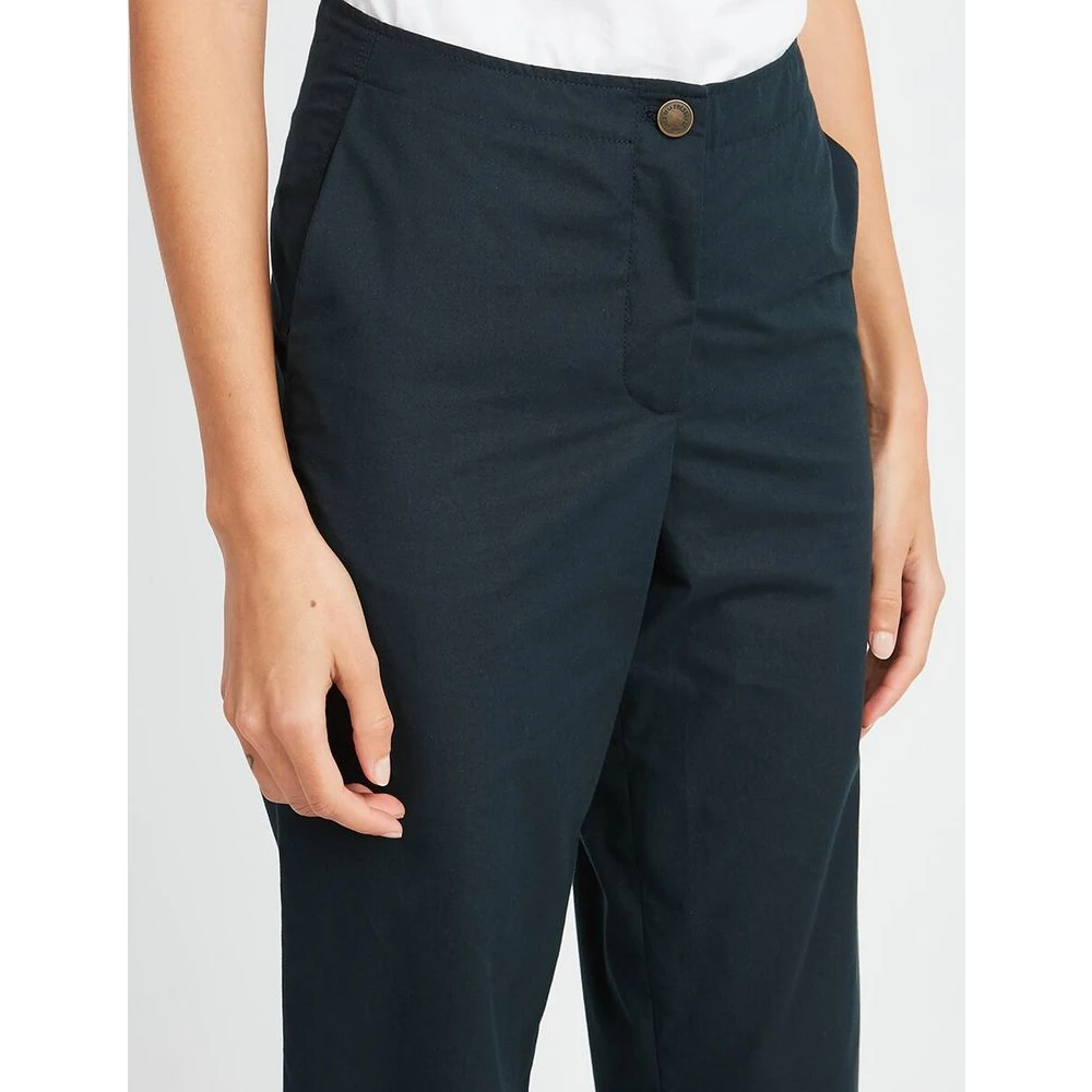 Ines De La Fressange Paris Constantin navy blauwe katoenen broek Blue Dames