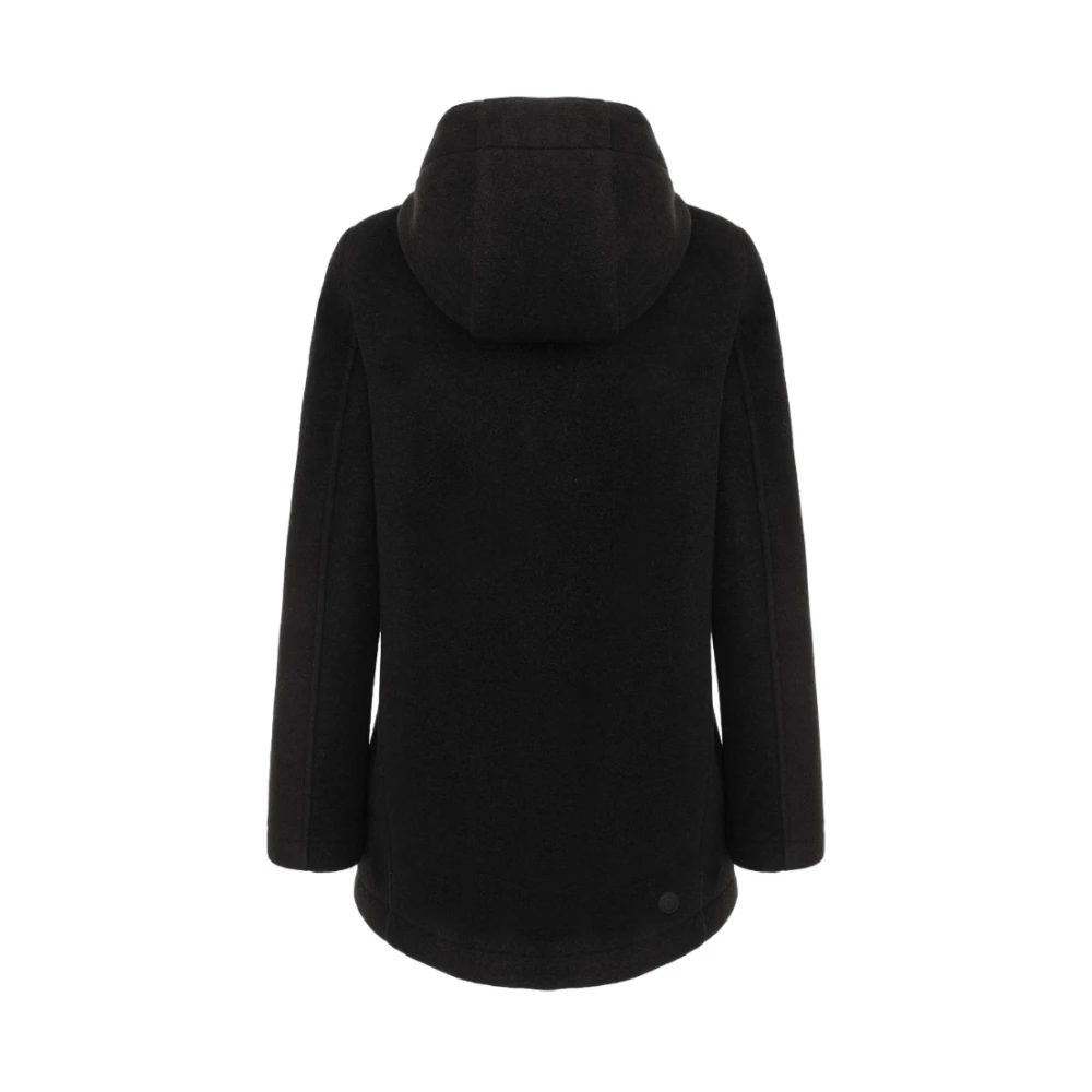 Colmar Zwarte Wollen Jas Extra Slim Fit Black Dames