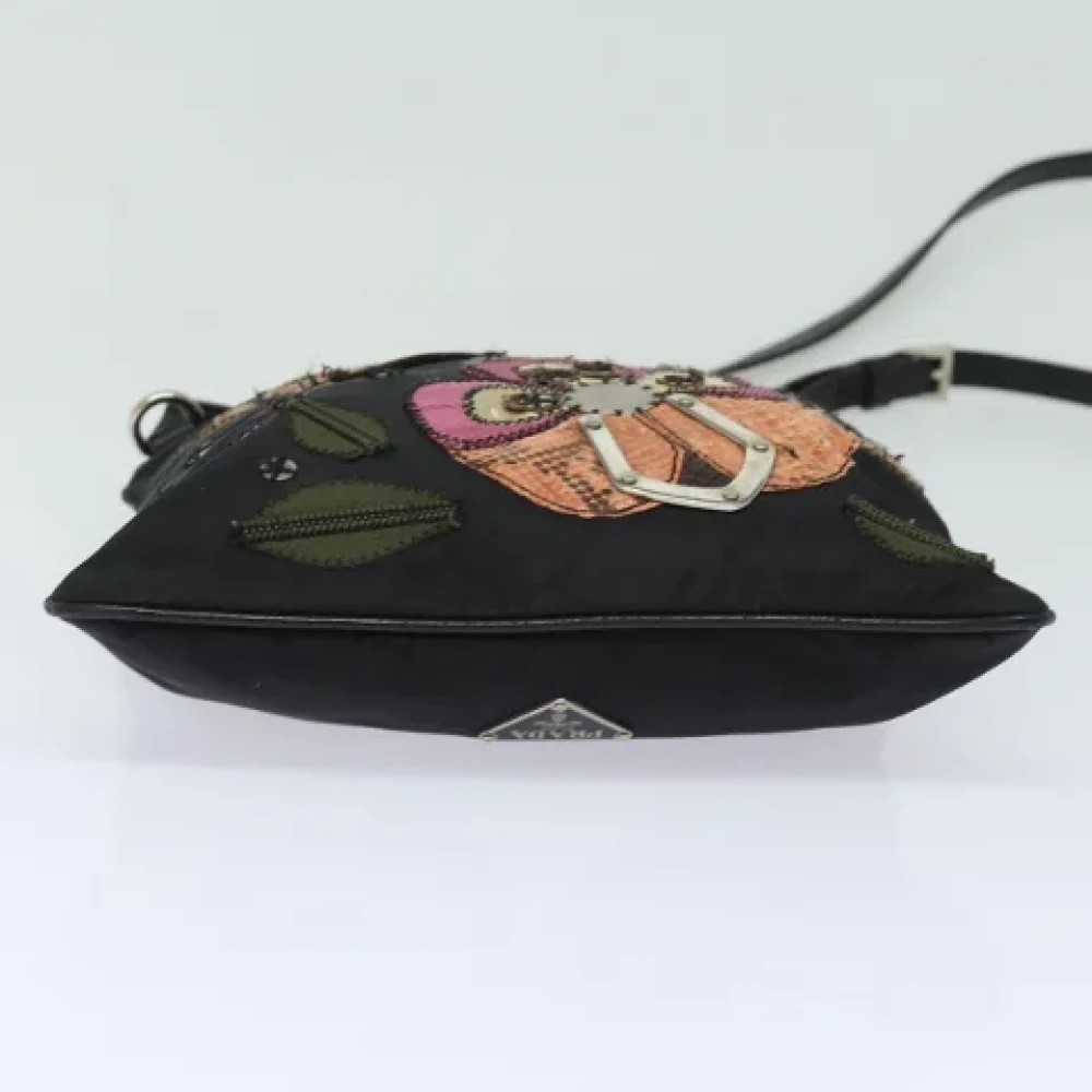 Prada Vintage Pre-owned Nylon prada-bags Black Dames
