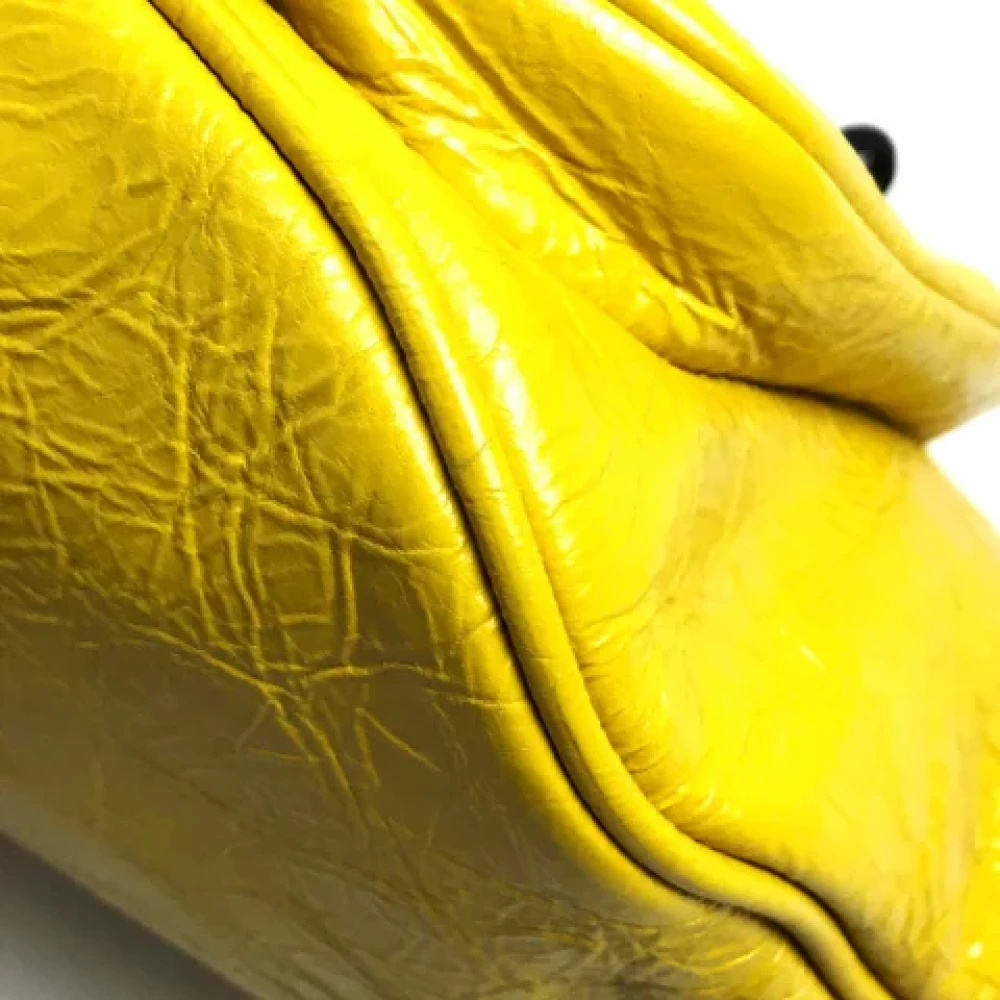 Balenciaga Vintage Pre-owned Leather balenciaga-bags Yellow Dames