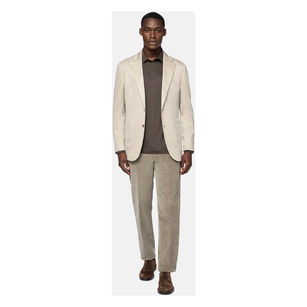 Boggi Milano B Jersey Jas Beige Heren