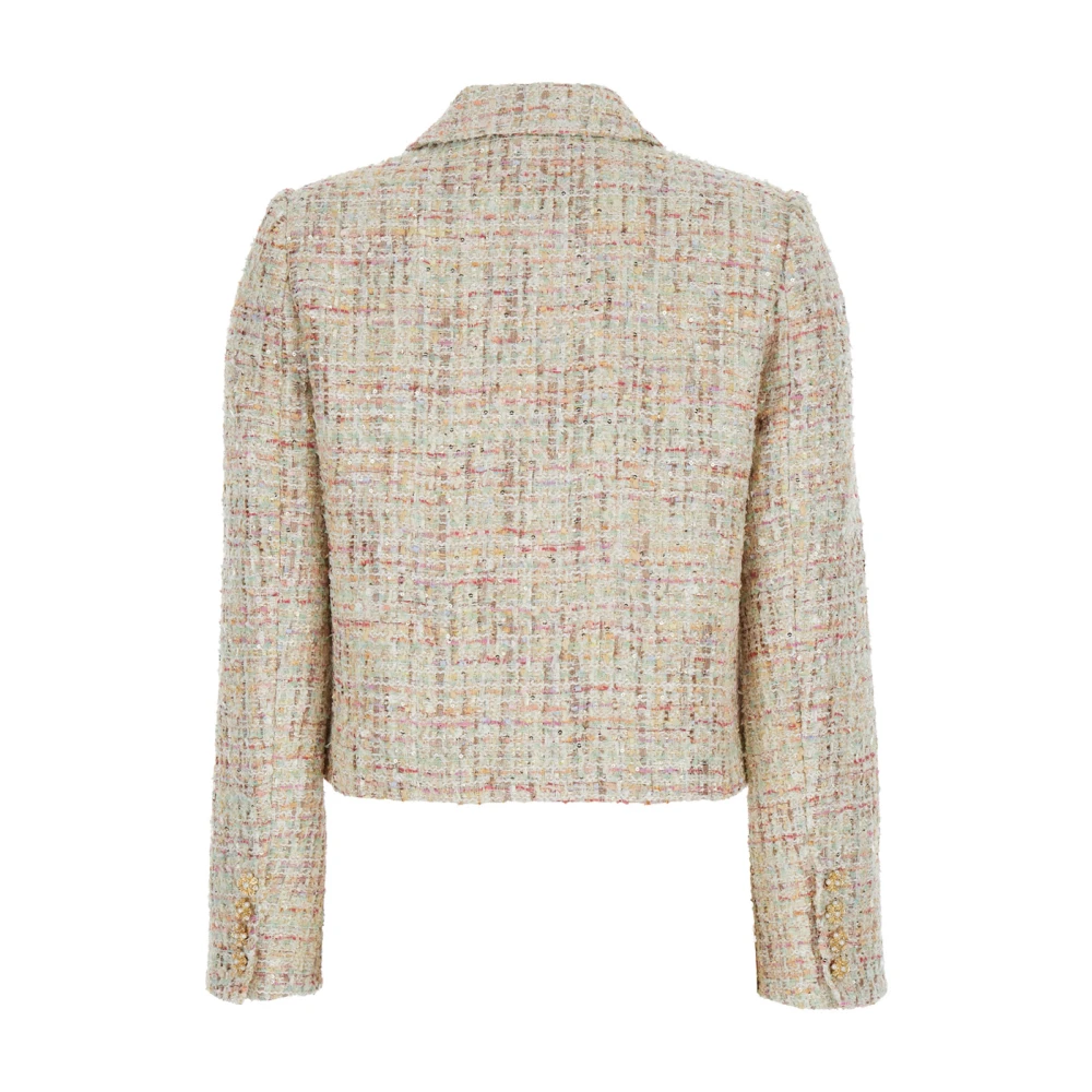Self Portrait Pastel Boucle Jas Multicolor Dames