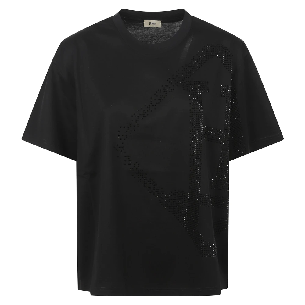 Herno Femme Noir Tops, Taille: 42 Fr T-Shirts Et Polos