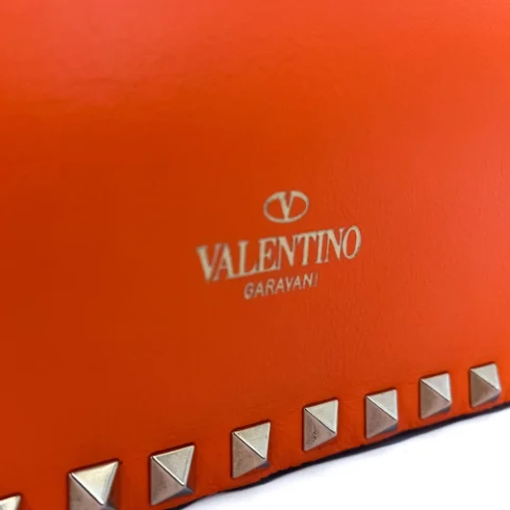 Valentino Vintage Pre-owned Leather handbags Orange Dames