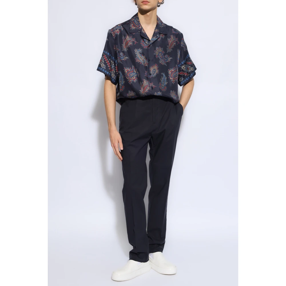 ETRO Broek met taps toelopende pijpen Blue Heren