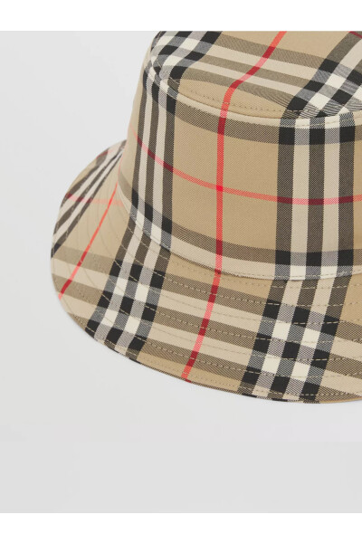 Vintage Check Teknisk Bomullsbucket Hat