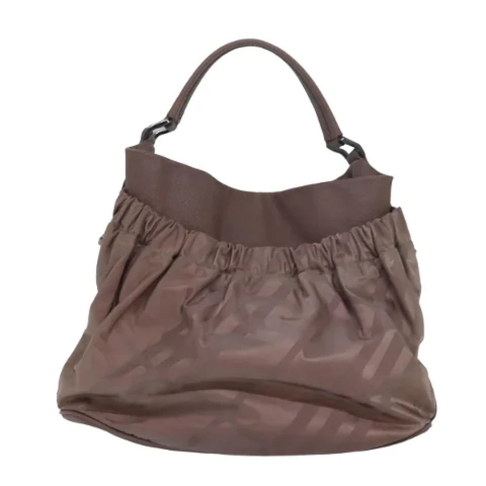 Burberry Vintage Pre-owned Leather handbags Brown Dames