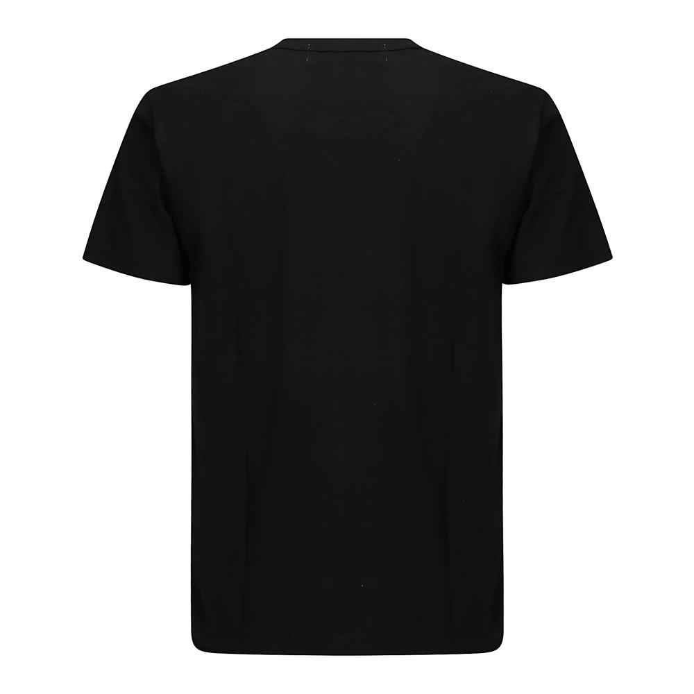 Comme des Garçons Play Zwart T-shirt met dubbel hart reguliere pasvorm ronde hals Black Heren