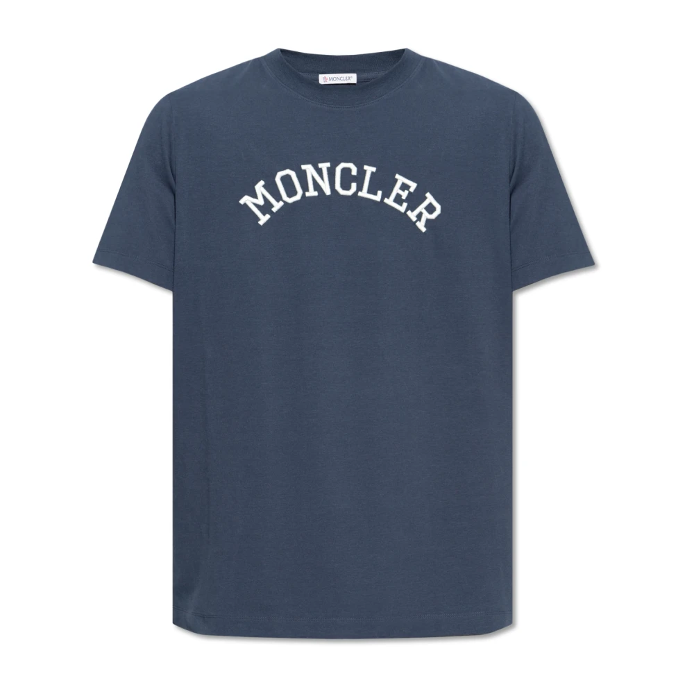 Moncler T-shirts en Polos Pinaforemetal Blue Heren