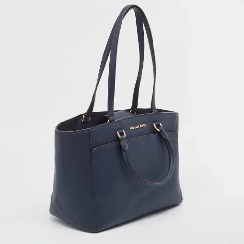 Michael Kors Pre-owned Leather totes Blue Dames