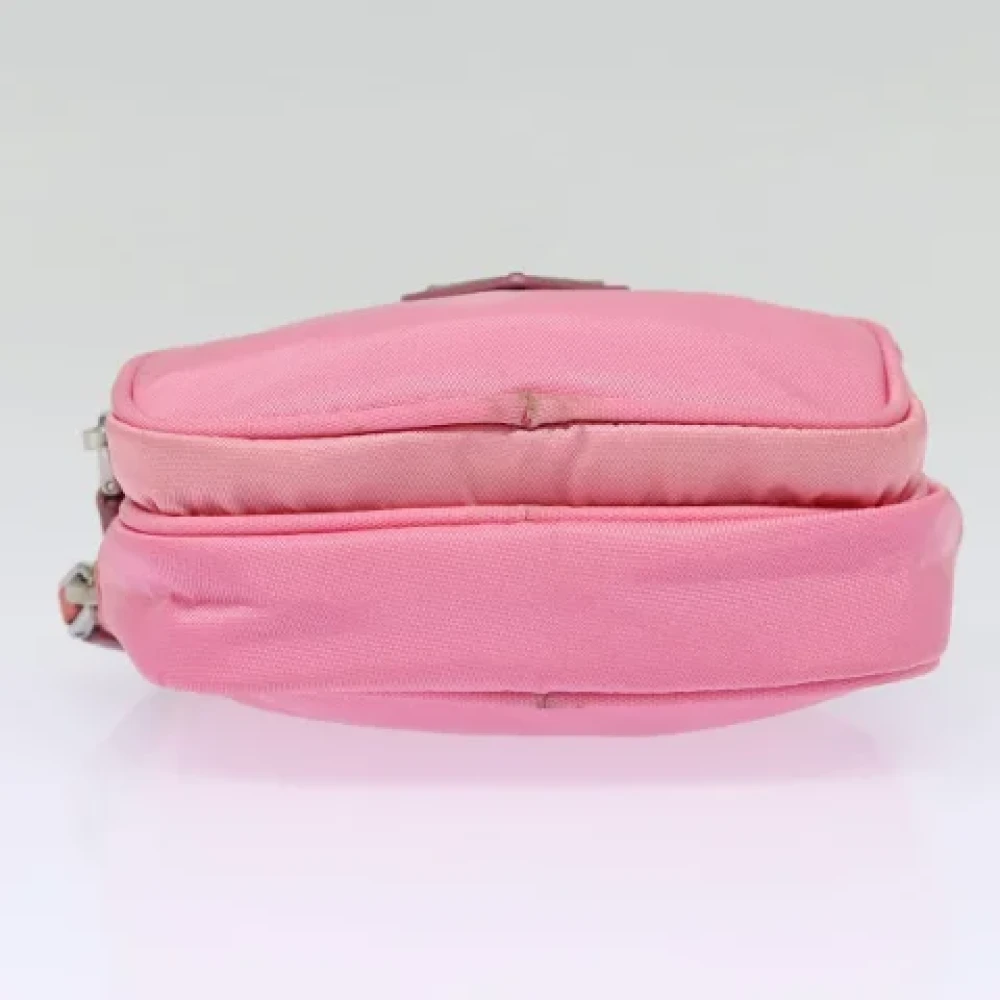 Prada Vintage Pre-owned Nylon handbags Pink Dames