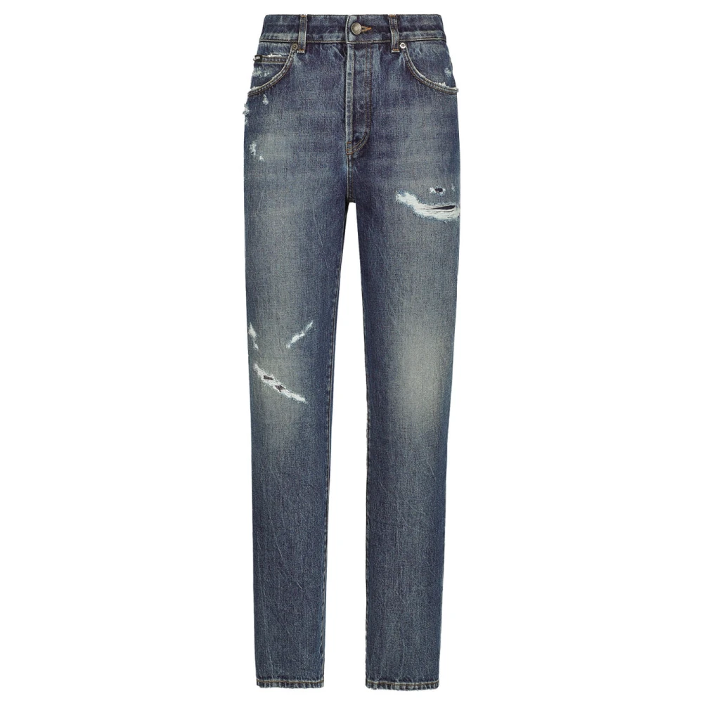 Dolce & Gabbana Denim Skinny Jeans Ftc3Ddg8Kq9S9001 Blue Dames