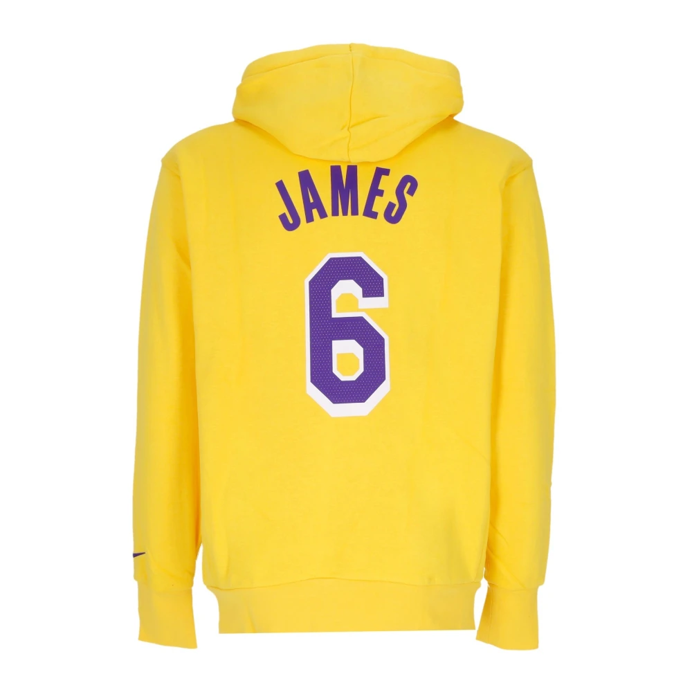 Nike LeBron James NBA Fleece Hoodie Yellow Heren