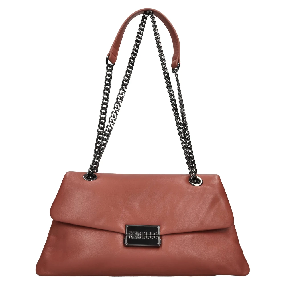 Rebelle Vrouw Bruin Alexis Fluffy Leren Tas