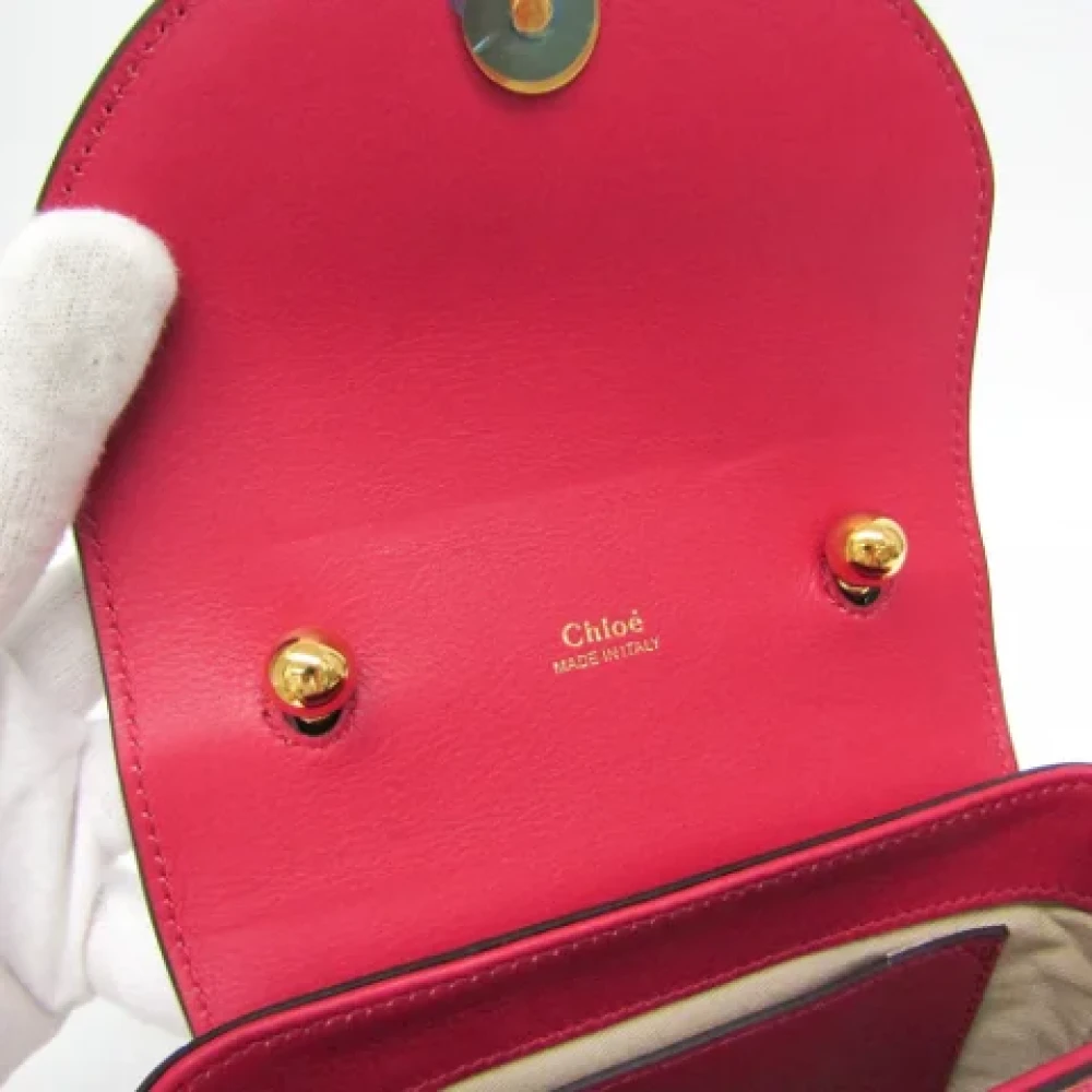 Chloé Pre-owned Leather handbags Pink Dames