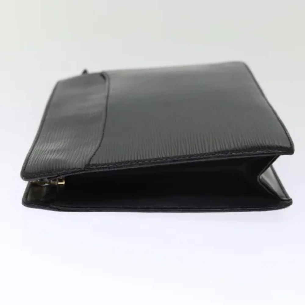Louis Vuitton Vintage Pre-owned Leather clutches Black Dames