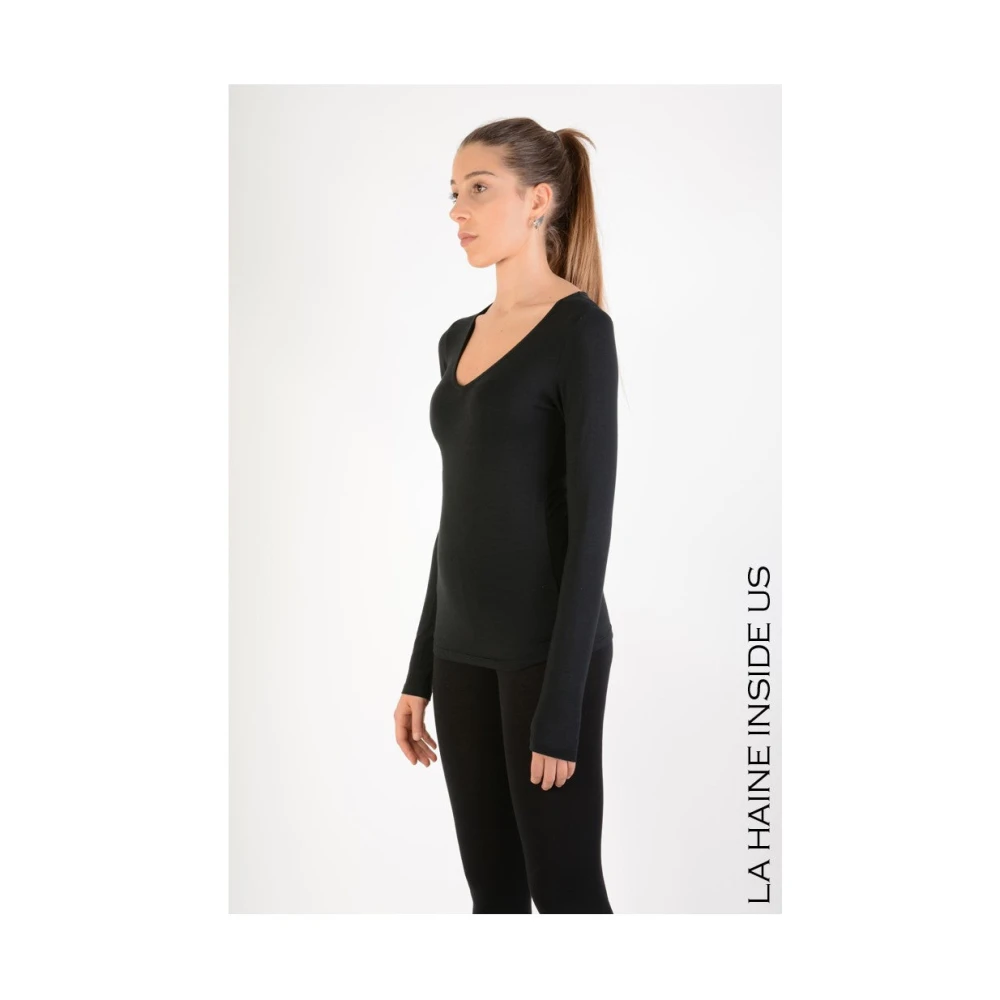 La Haine Inside Us Inside Us Longsleeve Black Dames