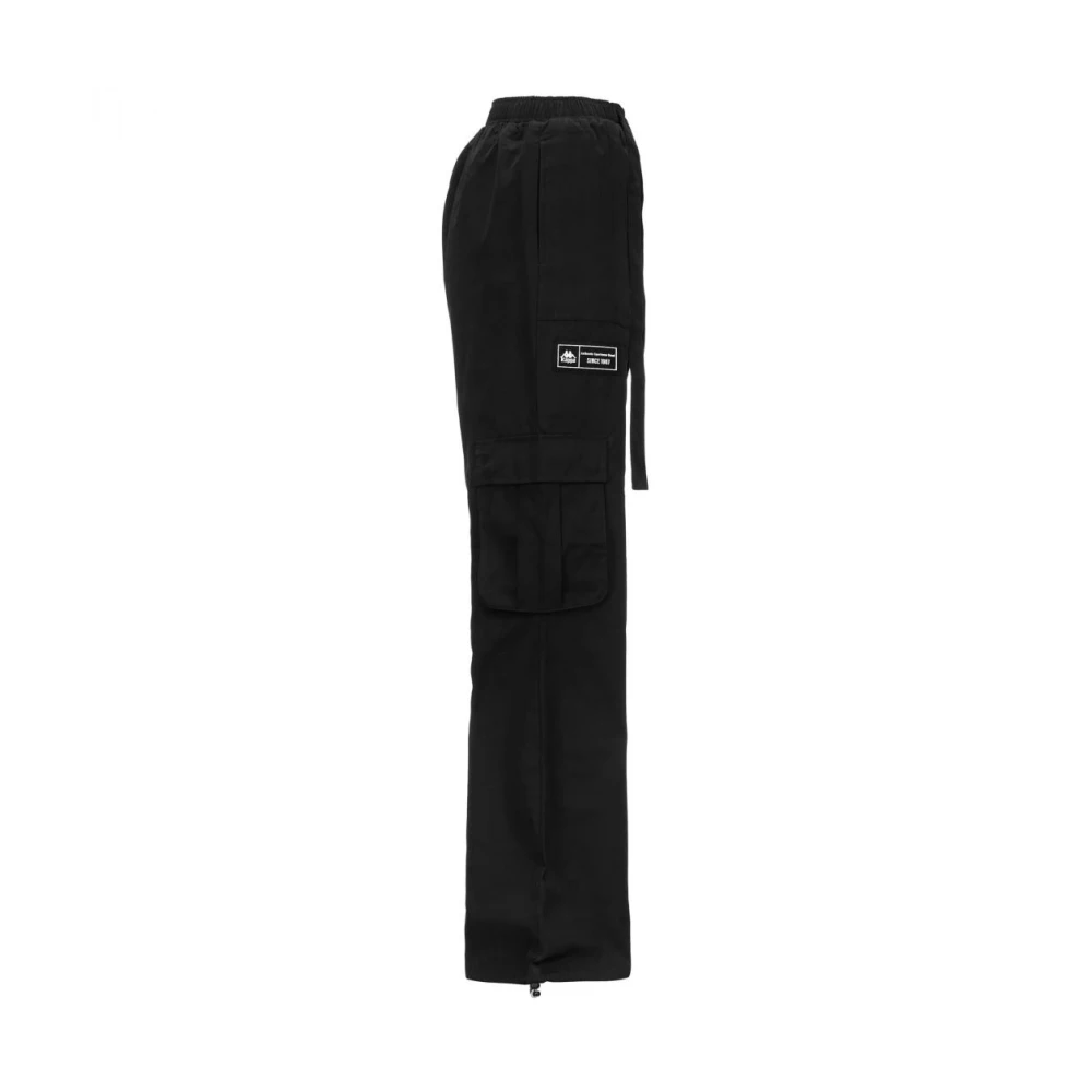 Kappa Cargo broek met oversized pasvorm Black Dames