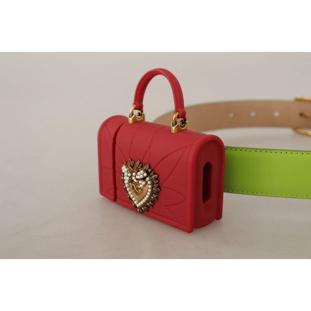 Dolce & Gabbana Hart Micro Tas Hoofdtelefoon Riem Multicolor Dames