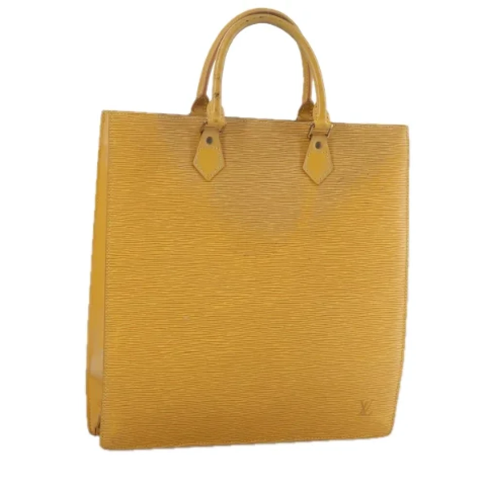 Louis Vuitton Vintage Pre-owned Leather handbags Yellow Dames