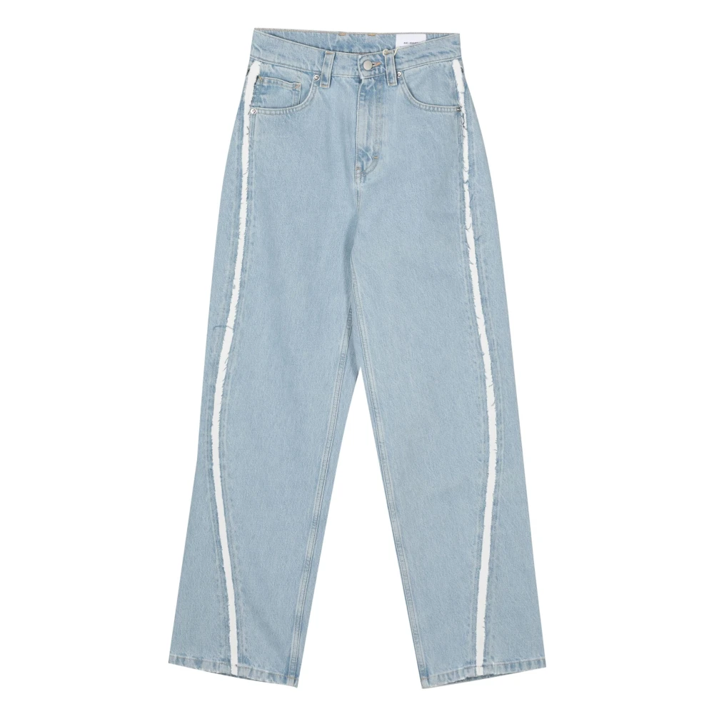 Axel Arigato Women's Blue Straight Fit Jeans, W29, Straight Studio Stripe Jeans