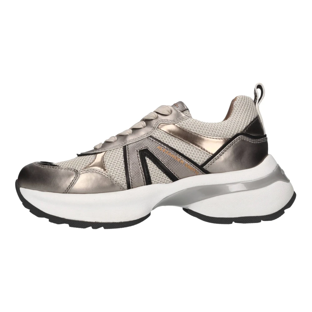 Alexander Smith Kvinno Grå Skor Dam, 39 Eu, Läder, Victoria Sneaker