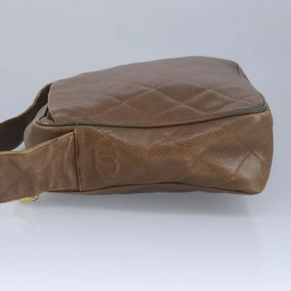 Chanel Vintage Pre-owned Leather shoulder-bags Brown Dames