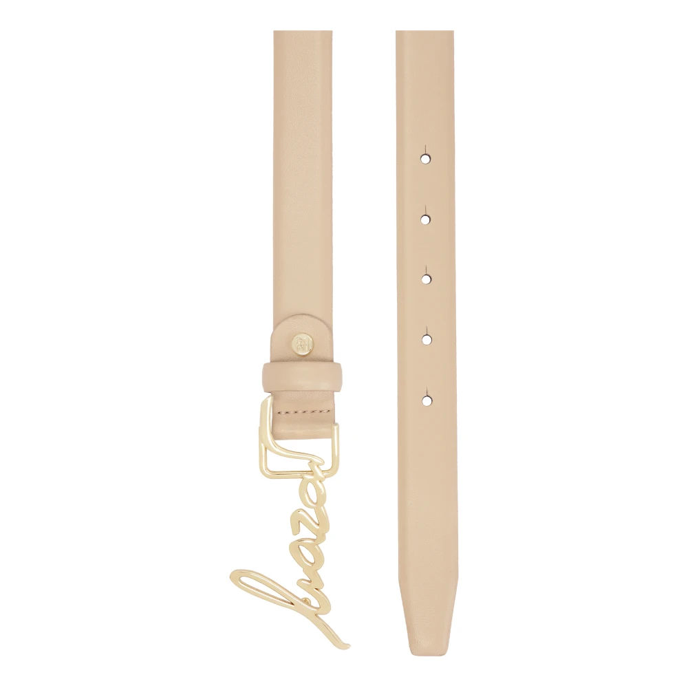 Kazar Beige riem met merknaam gesp Beige Dames