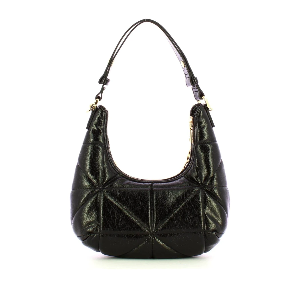 Love Moschino Zwarte Geometrische Hobo Tas Black Dames