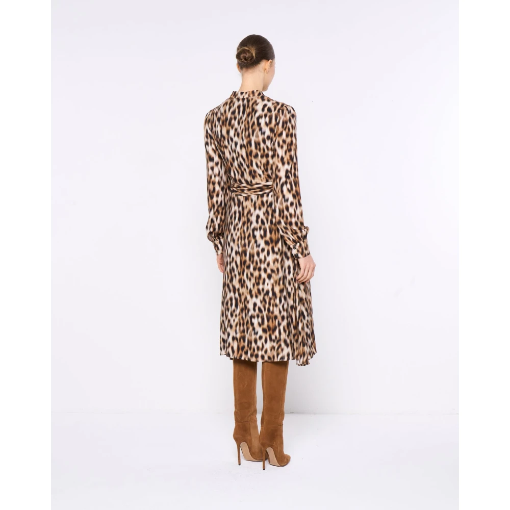 Silvian Heach Midi chemisier jurk met V-hals Multicolor Dames