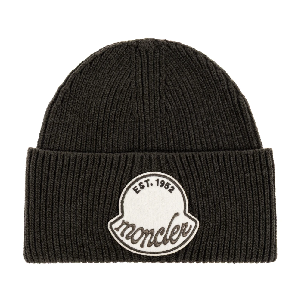 Moncler Men's Brown Accessories, One Size, Wool Beanie