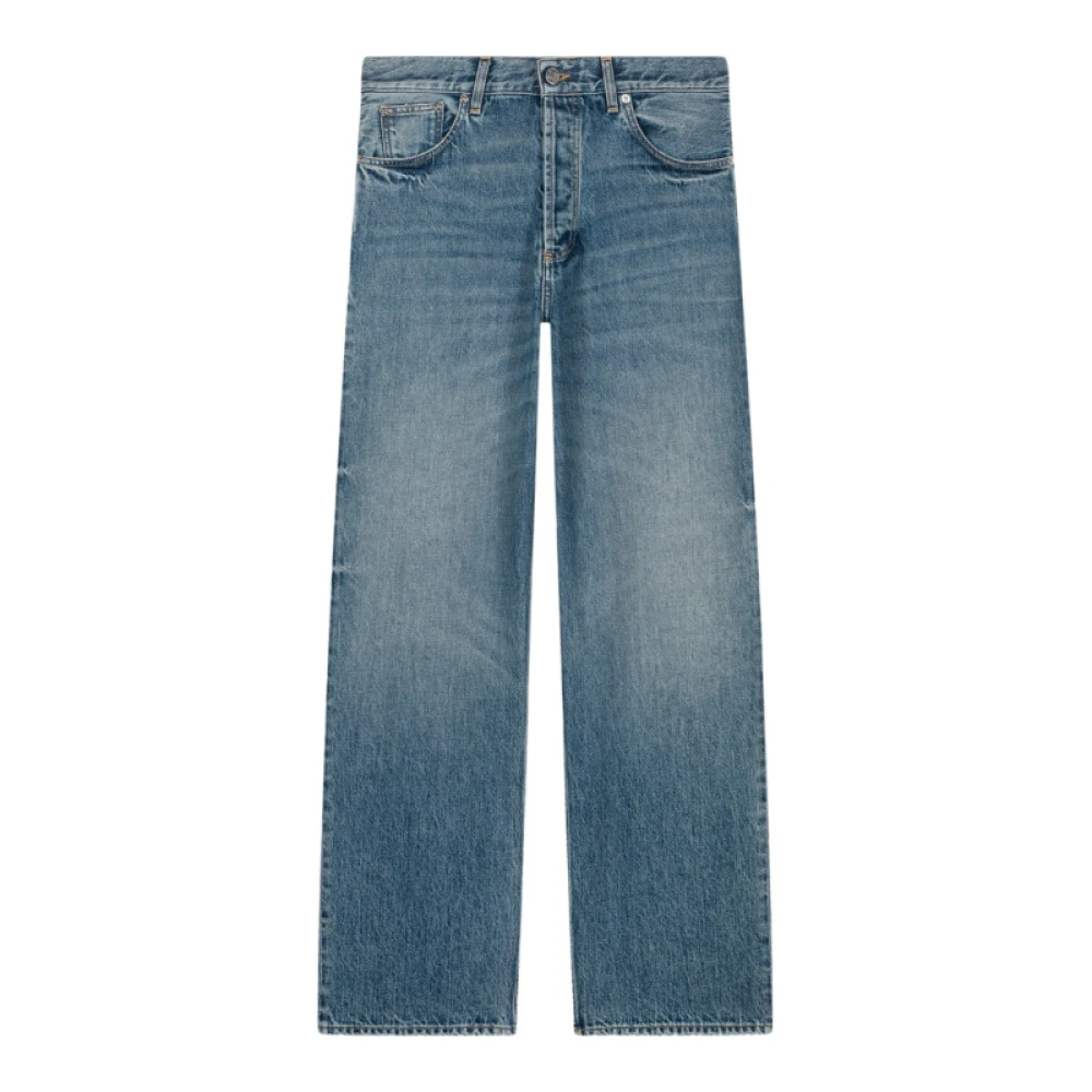 Laurence Bras Högmidjade raka ben jeans Blue, Dam