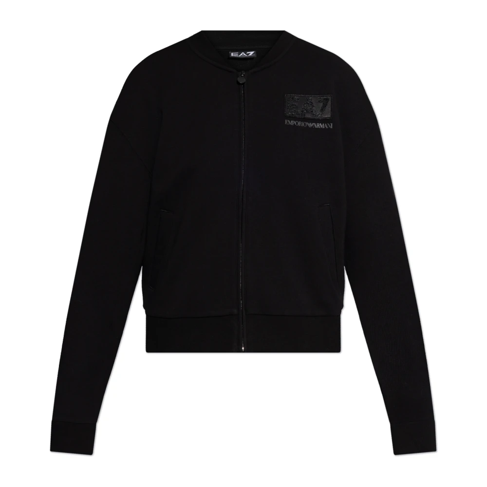 Emporio Armani EA7 Sweatshirt från kollektionen Black, Dam