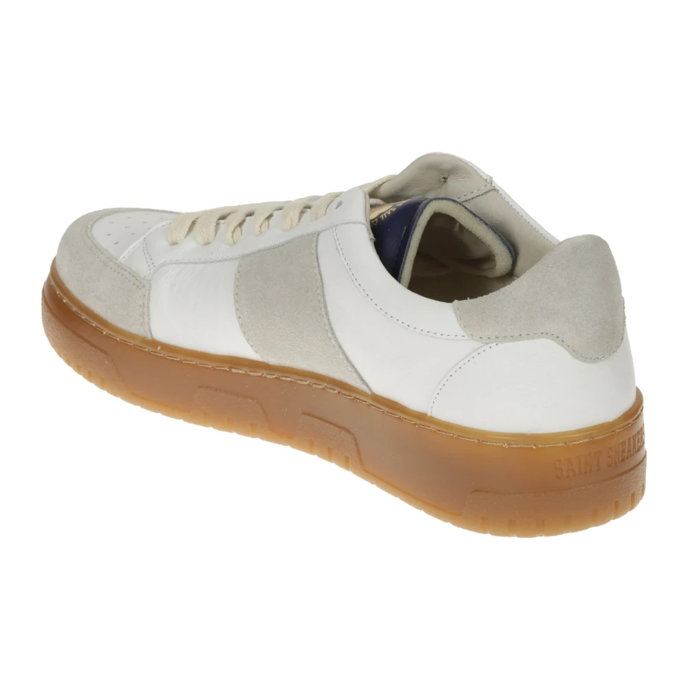 Saint Sneakers Geperforeerde Leren Sneakers White Heren