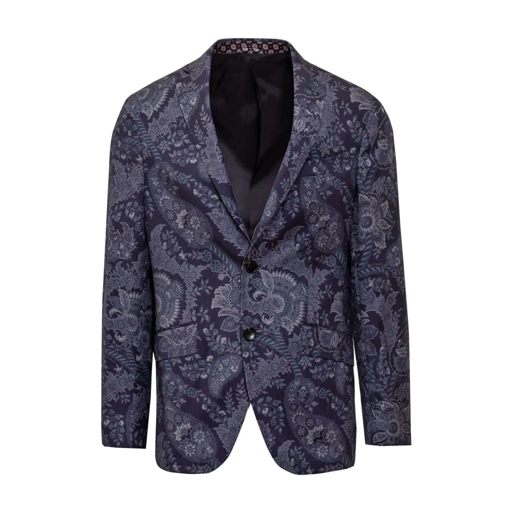 ETRO Stijlvolle jas met MRCA-model Blue Heren