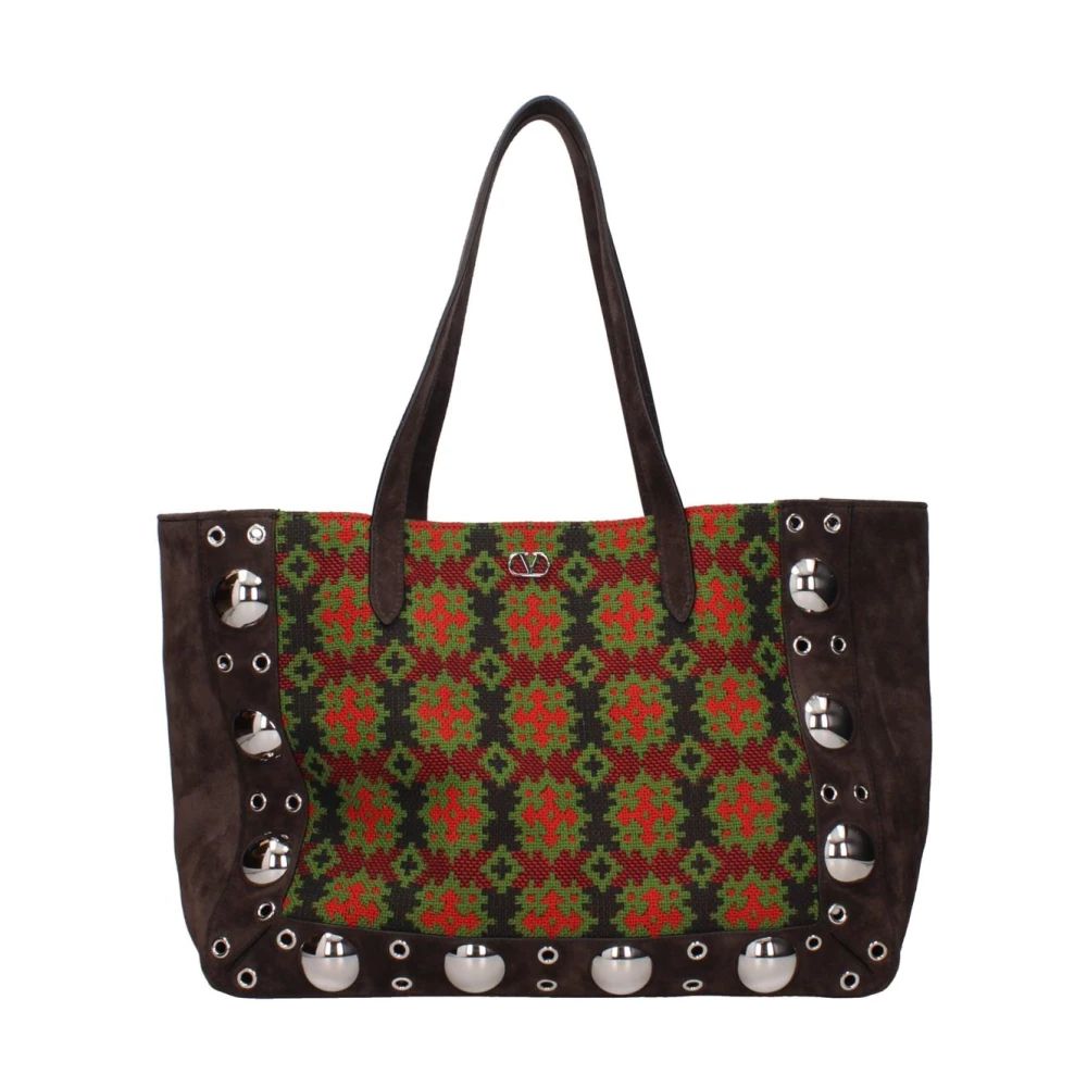 Valentino Garavani Herren Braun Leather Shoulder Bag