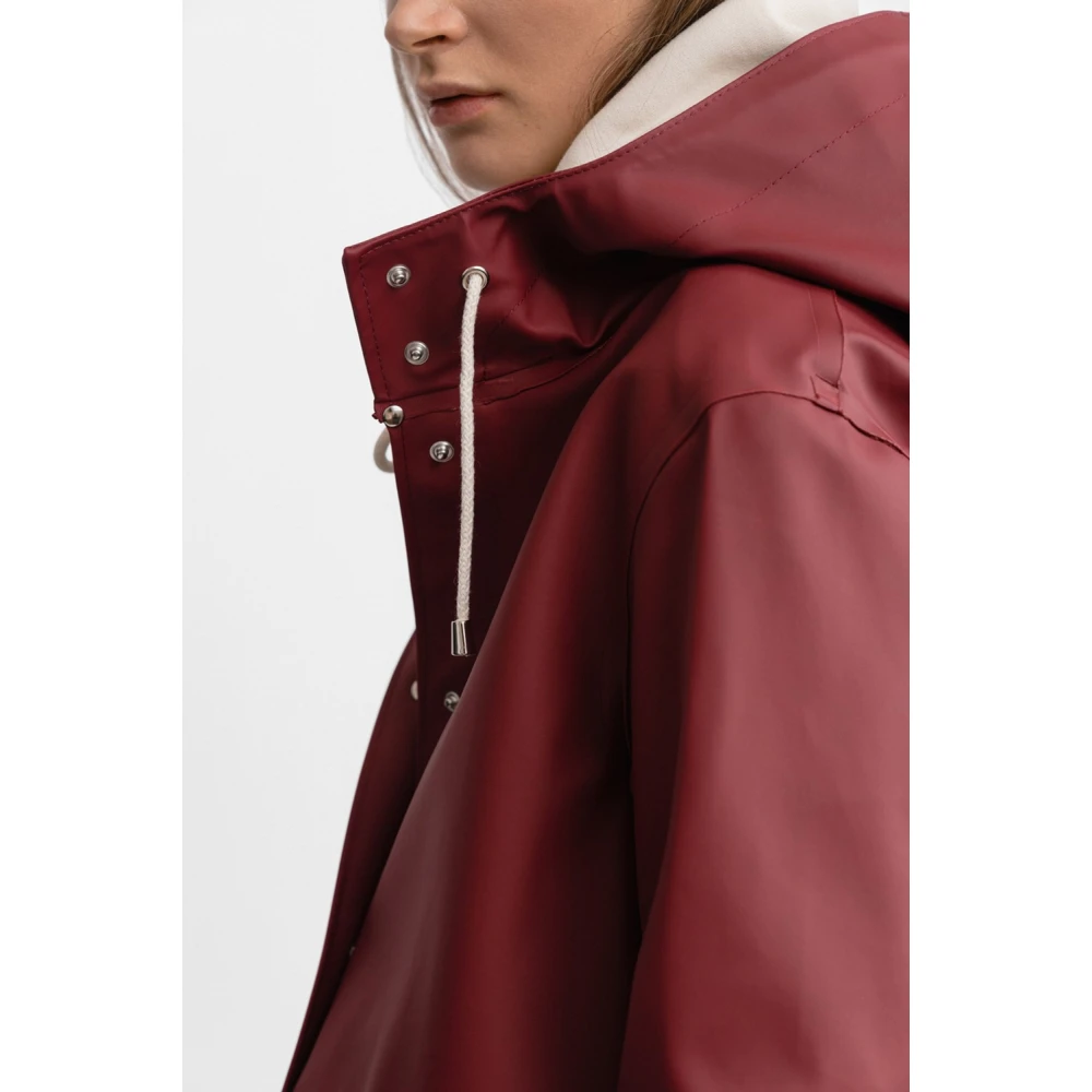 Stutterheim Stockholm Hilltop Raincoat Red Dames