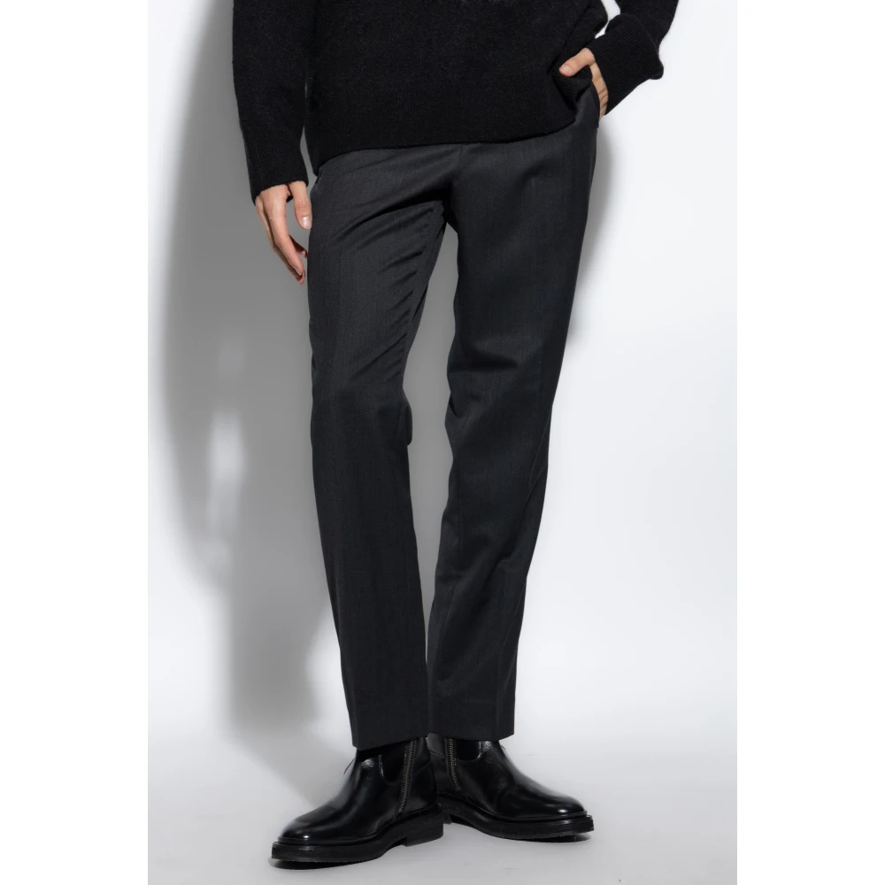 AllSaints Crease Trousers Blackwater Gray Heren