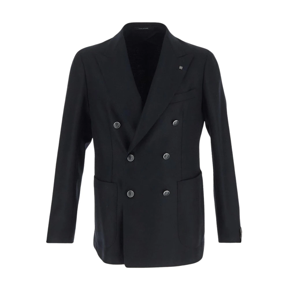 Tagliatore Double-breasted blazer Black Heren