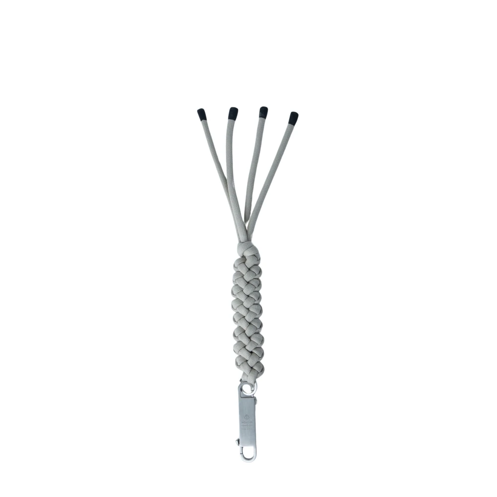 Moncler Unisex Beige Keychains, One Size, Braided Rope Keychain