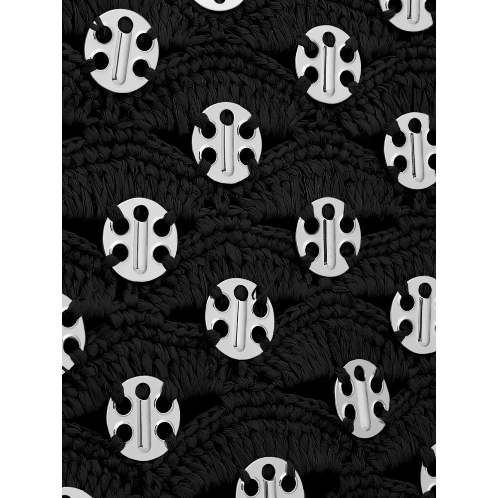 Paco Rabanne Zwart en Zilveren Handtas Black Dames