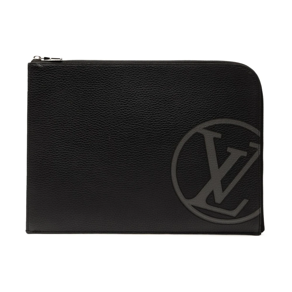 Louis Vuitton Vintage Women's Black Pre-Owned Leather Pouch