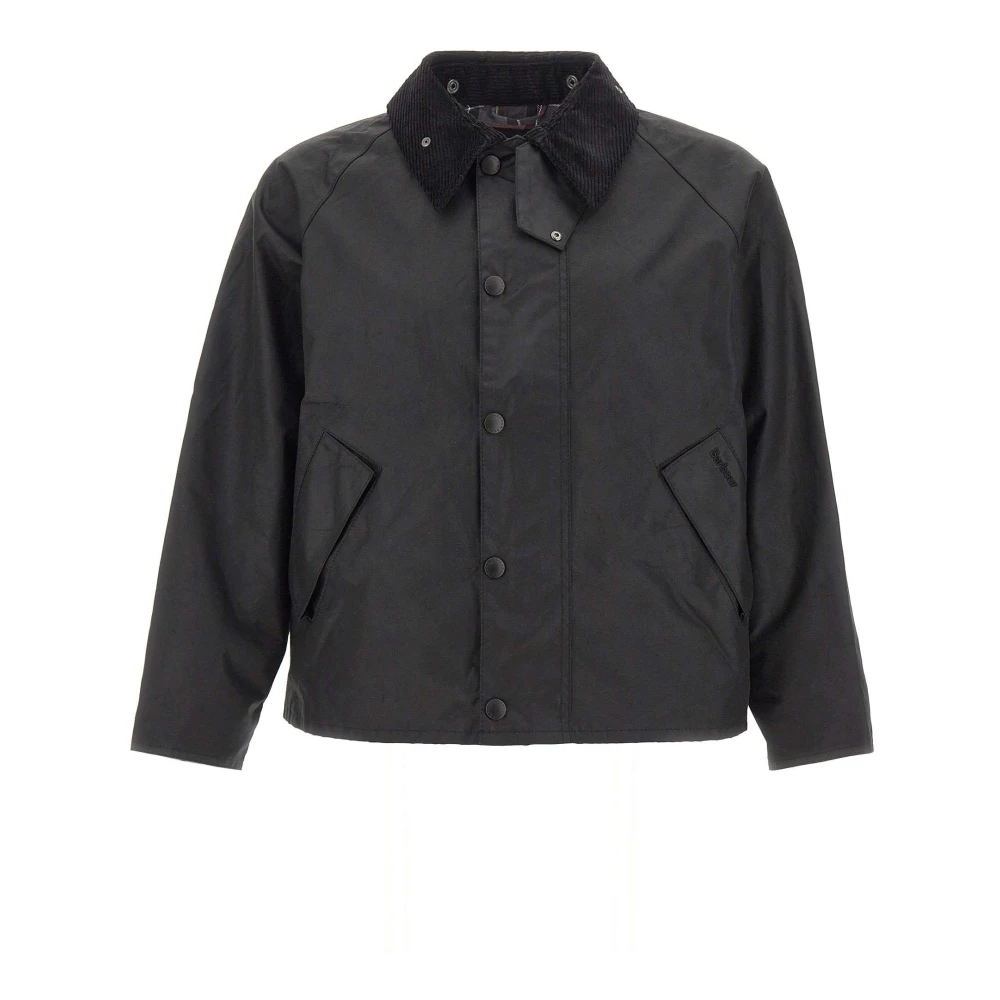 Barbour Men's Black Oversized Transport Wax Jacket ( - 40) - Size 40 - Image 3