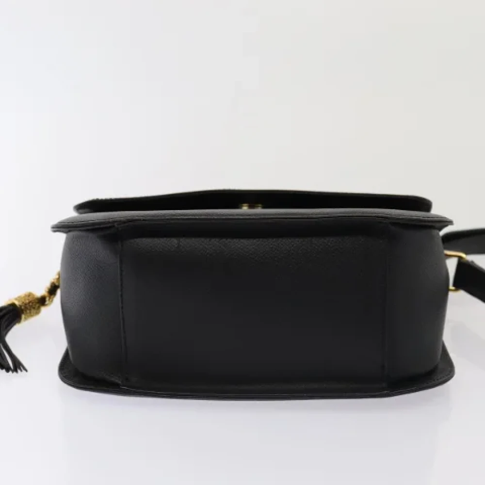 Valentino Vintage Pre-owned Leather shoulder-bags Black Dames