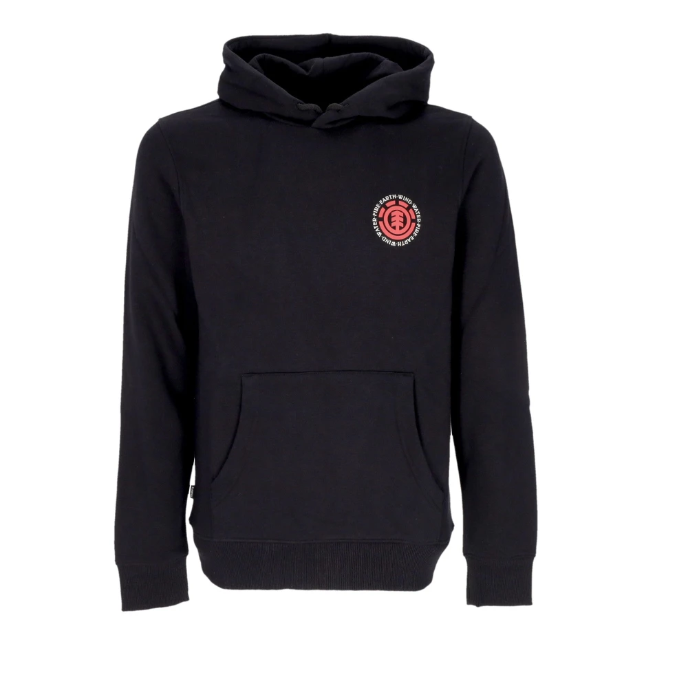 Element Zwarte hoodie met zeehondenprint Black Heren