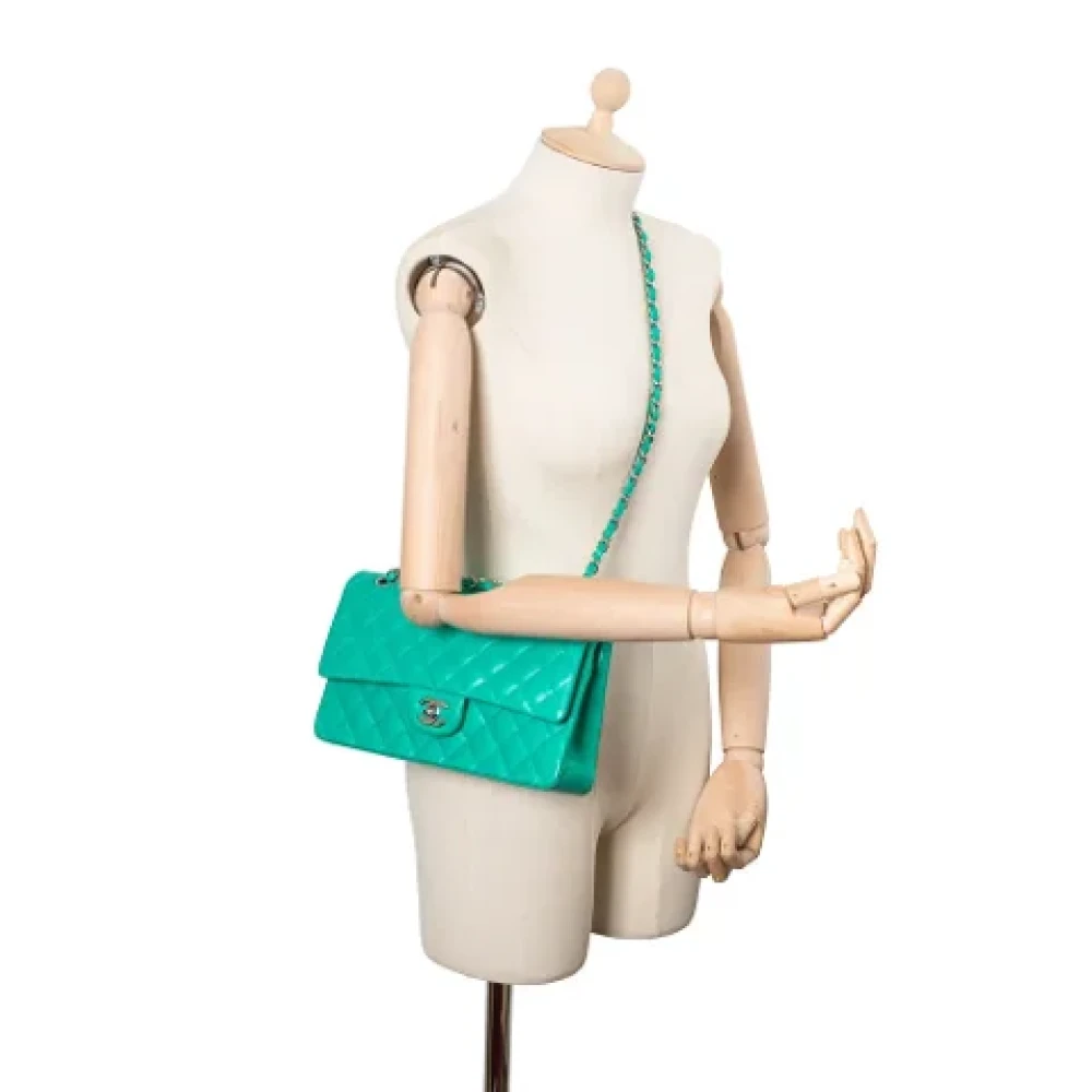 Chanel Vintage Pre-owned Leather chanel-bags Green Dames
