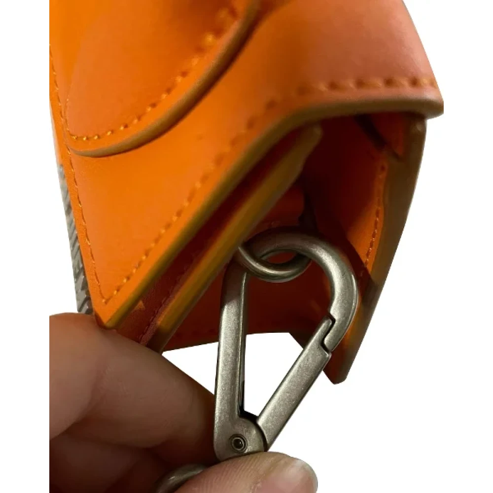 Jacquemus Pre-owned Leather crossbody-bags Orange Dames