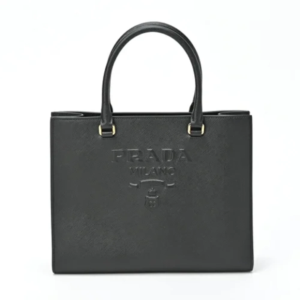 Prada Vintage Pre-owned Fabric prada-bags Black Dames