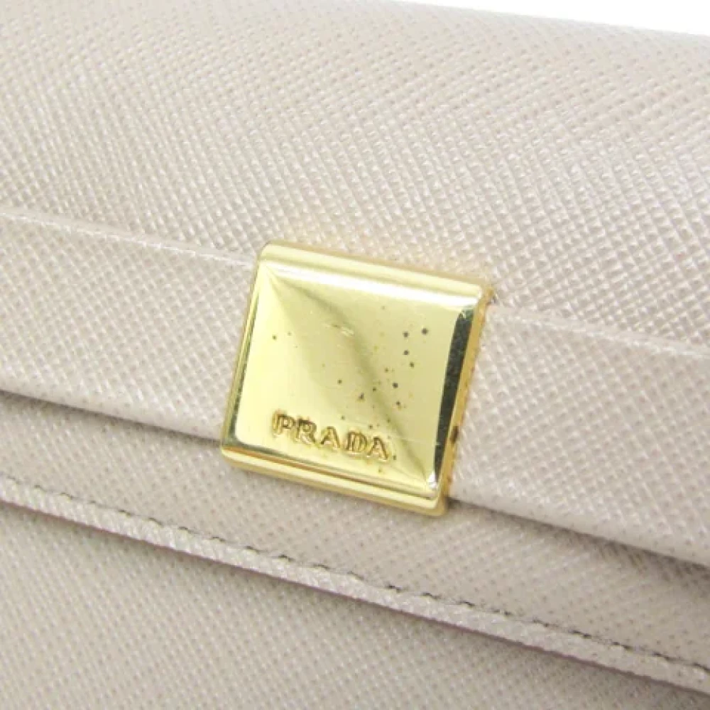 Prada Vintage Pre-owned Fabric prada-bags Beige Dames